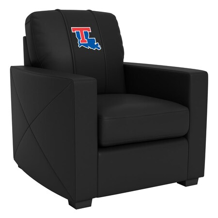 Dreamseat Silver Club Chair with Louisiana Tech Bulldogs Logo XZ7759002CHCDBK-PSCOL13340